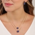 GR-02207 COLAR BANHADO A OURO 18K COM PEDRA NATURAL EM FORMATO DE BOLA