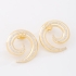 BR-03046 BRINCO BANHADO A OURO 18K COM DESIGN EM ESPIRAL