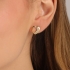 BR-03139 BRINCO BANHADO A OURO 18K DE CORAÇÃO VAZADO COM DETALHES EM ZIRCÔNIAS