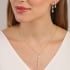 BR-03150-BRINCO BANHADO A OURO 18K COM DESIGN LONGO EM TRAPÉZIO DE  ZIRCÔNIAS BAGUETE