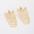 BR-03172 BRINCO BANHADO A OURO 18K COM DESIGN EAR CUFF EM ZIRCÔNIAS E CORRENTES MÚLTIPLAS