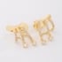BR-03187-BRINCO EAR CUFF TRIPLO COM ZIRCÔNIAS E PINGENTES