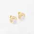 BR-03203 BRINCO COM ZIRCÔNIA REDONDA EM DESTAQUE E BASE EM DESIGN CURVO