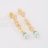 BR-03249-BRINCO PENDENTE COM ELOS E ZIRCÔNIAS