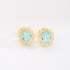 BR-03299-BRINCO COM CRISTAL AZUL E DETALHES EM ESFERAS