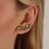 BR-03335-BRINCO EAR CUFF COM CRISTAIS REDONDOS