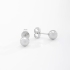BRB-03181 BRINCO BANHADO A RÓDIO BRANCO COM DESIGN EM ESFERA LISA