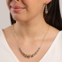 GRM-01637 COLAR BANHADO A OURO 18K COM MIX DE BANHO OURO 18K E RÓDIO E ESFERAS POLIDAS