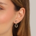 BRM-02432-BRINCO EAR JACKET E DETALHE EM RÓDIO BRANCO