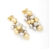 BRM-02454 BRINCO BANHADO A OURO 18K COM PINGENTES EM FORMATO DE CACHO COM ESFERAS