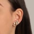 BX-0137 BRINCO EAR CUFF CRISTAL E PÉROLA SHELL