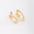 BX-0168 BRINCO BANHADO A OURO 18K DE COBRA CRAVEJADO EM ZIRCÔNIAS E APLICAÇÃO DE PÉROLA