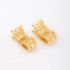 BX-0252 BRINCO BANHADO A OURO 18K COM DESIGN ARTICULADO EM FILEIRAS