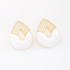 BX-0283 BRINCO BANHADO A OURO 18K COM DESIGN MODERNO EM FORMATO DE GOTA