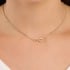 CH-0062-CHOKER SINGAPURA COM SÍMBOLO DO INFINITO