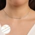 CH-0121 CHOKER BANHADO A OURO 18K COM FILEIRA DE ZIRCÔNIAS CRAVEJADA
