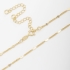 CH-0140 CHOKER BANHADO A OURO 18K COM DETALHES EM CRUZES