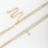 CH-0245 CHOKER DUPLA COM UM FIO DE MICRO ZIRCÔNIAS E PINGENTE EM FORMA DE GOTA