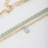 CH-0245 CHOKER DUPLA COM UM FIO DE MICRO ZIRCÔNIAS E PINGENTE EM FORMA DE GOTA