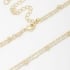 CH-0250 CHOKER DUPLA COM CORRENTE CARTIER E BOLINHAS INTERCALADAS