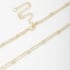 CH-0250 CHOKER DUPLA COM CORRENTE CARTIER E BOLINHAS INTERCALADAS