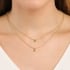CH-0252 CHOKER BANHADO A OURO 18K COM CORRENTE DE ESFERAS E PINGENTE