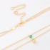 CH-0252 CHOKER BANHADO A OURO 18K COM CORRENTE DE ESFERAS E PINGENTE