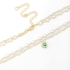 CH-0267 CHOKER COM DETALHES DE PÉROLAS E PINGENTE EM FORMATO DE CORAÇÃO