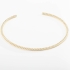 CH-0272 CHOKER ARO BANHADA A OURO 18K COM DESIGN TORCIDO