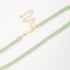 CH-0307 CHOKER COM DETALHES EM PÉROLAS E ESFERAS NA COR TURQUESA