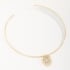 CH-0324 CHOKER COM PINGENTE ORGÂNICO EM ZIRCÔNIAS