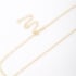 CH-0334 COLAR BANHADO A OURO 18K COM CORRENTE DE ELOS REDONDOS INTERCALADO