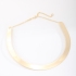 CH-0346 CHOKER BANHADA A OURO 18K COM DESIGN LISO