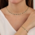 PU-00956 PULSEIRA BANHADA A OURO 18K COM CRISTAIS LAPIDADOS 