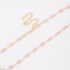 CH-0350 CHOKER BANHADO A OURO 18K COM PEDRAS RETANGULARES LAPIDADAS