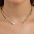 CH-0357 CHOKER ARO BANHADA A OURO 18K COM DESIGN RÍGIDO E ZIRCÔNIAS NAS EXTREMIDADES