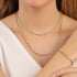 GR-02308 GARGANTILHA BANHADA A OURO 18K COM DESIGN ONDULADO