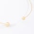 CH-0360 CHOKER BANHADA A OURO 18K DE ARO  COM DETALHES EM ESFERAS POLIDAS