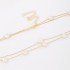 CH-0384 CHOKER BANHADA A OURO 18K COM CORRENTE DUPLA VENEZIANA E DETALHES EM PÉROLAS