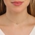 CH-0396 GARGANTILHA COM PONTO DE LUZ OVAL LISO