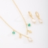 CI-00070 CONJUNTO COM DETALHES EM PÉROLAS