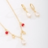 CI-00070 CONJUNTO COM DETALHES EM PÉROLAS