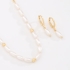CI-00096 CONJUNTO BANHADO A OURO 18K COM PÉROLAS
