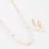 CI-00096 CONJUNTO BANHADO A OURO 18K COM PÉROLAS