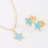CI-00097-CONJUNTO INFANTIL COM ESTRELA-DO-MAR ESMALTADA