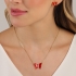CJ-00012 CONJUNTO BANHADO A OURO 18K COM FORMATO DE BORBOLETA