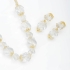 CJ-00225 CONJUNTO COM CRISTAL LAPIDADAS DETALHES DELICADOS