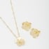 CJ-00232 CONJUNTO COM DESIGN EM FORMATO DE FLOR E ESFERAS 