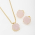 CJ-00284 CONJUNTO COM ZIRCONIA REDONDA E CORRENTE MALHA