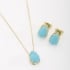 CJ-00317 CONJUNTO COM PEDRAS EM FORMATO DE GOTA